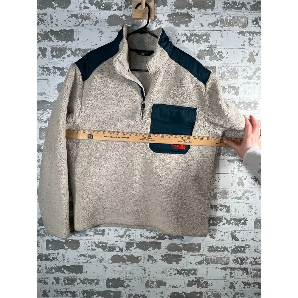 The North Face | men teddy bear sherpa pullover 1/4 zip